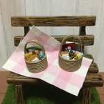 ミニチュア お裁縫かご 2個セット