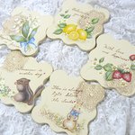 ご予約品❤コースター5枚セット（トールペイント）