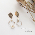 ゴールドアシンメトリーピアス/イヤリング