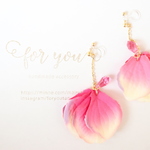 swaying petal♡　ゆれるピアス/樹脂ノンホールピアス(イヤリング）