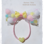 【Carina Kids】お星様チュールリボンヘアゴム 