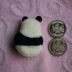 羊毛＊パンダさんのブローチ２🐼
