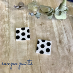ドット スクエア パーツ　22ｍｍ【white】