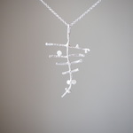 pteridophyte　　 シダのシルバーネックレス silver925 ◼pivo◼707