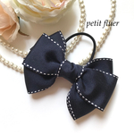❤︎120超え *navy*ステッチリボン