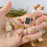 【送料無料】ミニチュアガラスボトル パン屋さん