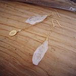 【オーダー品】かちわり氷クリスタルのアシンメトリーピアス