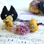 ハロウィン花冠⑥　うさぎ花冠 　Ｍ～Ｌサイズ　 ペット用