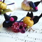 ハロウィン花冠⑧　うさぎ花冠 　Ｓ～Ｍサイズ　 ペット用