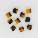 ☆6個☆ 四角 べっ甲パーツ 小