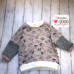お気に入り2000感謝セール！ [100]シューズ柄♪プルオーバーゆったり目