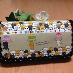 長財布・通帳入 猫ちゃん クレーンゲーム