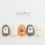 おばけとかぼちゃのハロウィンネイル＊ ジェル