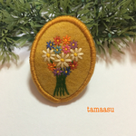 お花の刺繍ブローチ✴︎469