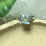 (高品質)アクアマリンシルバーリング(フリ〜サイズ)