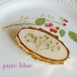 かすみ草 アクセサリーケース ピルケース  押し花