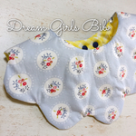 ❁フラワー&ドットリバーシブルもくもくbib❁