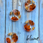 終了予定【ビーズ】round brownflower beads.