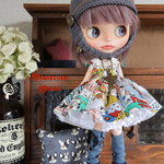 ＊アメコミキャットワンピース＊８点セット＊ blythe outfit＊ブライス ＊