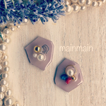 アシンメトリーシンプルピアス♡イヤリング
