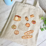 ふんわりパンの 羊毛刺繍トート☆☆