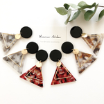 big triangle pierce／earring