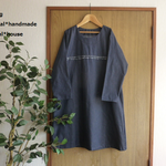 natural*(L)ソフトデニムダンガリーチュニック