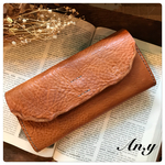栃木レザーナチュラル長財布＊オイルバケッタCamel