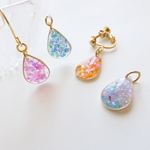 ゆらゆらしずくピアス♪金具が選べます！(受注製作)