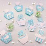 《送料無料》香水型♡選べるオシャレミニメッセージカード  ティファニーカラー♡