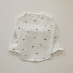 【再販】犬服・ラメハートロンTee_ゴールド