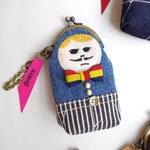 ＜ご予約商品＞はまぐち　”used denim × hickory”