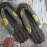 布ぞうり：ba-ru-miさまご予約品＊再販mocha blown24.5cm/big dot