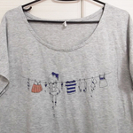 ＊Chico　Tシャツワンピース（グレー地）＊アウトレット品