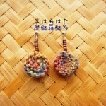 ぐるぐる巻きジュートピアス
