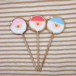 アイシングクッキー【クリスマス　クッキーポップサンタ】