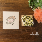 ポニーテールの女の子 GOODはんこ
