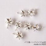 バリ島から直輸入【sv-2154fs/シルバー925製(ブライト)】バリパーツ｜6角チャーム/1ヶ