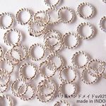 【sv-7004r/シルバー925（ブライト）】バリパーツ｜縄カン(直径6mm)/10ヶ