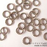 【ssv-7004r/シルバー925】バリビーズ・パーツ｜縄カン(直径6mm)/10ヶ