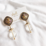 clear dark gray【earring】