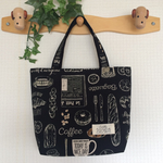 ☆chiro1117様オーダー品☆【Ｍ】トートバッグ（ブレックファースト）黒  2点