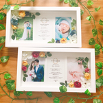 再販 お花の子育て感謝状【2つセット】フォトフレーム付き  