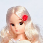 樹脂薔薇ヘアピン(レッド)