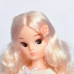 樹脂薔薇ヘアピン(ベビーピンク)