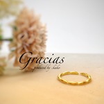 ☆シンプルジュエリー☆ゴールド♥婚約指輪やプレゼントにぴったりのリング