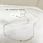 〜再販〜armonia〜K14GF ハーキマークォーツ&MIXチェーンロングネックレス