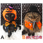 ハロウィンマント、猫ちゃんの首輪