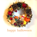 Halloween◇ハロウィンリース◇木ノ実ジャックオランタンＭ