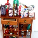 ワインラックとボトル色々